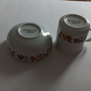 Glass fine porcelain collection  made in Japan  porridge time